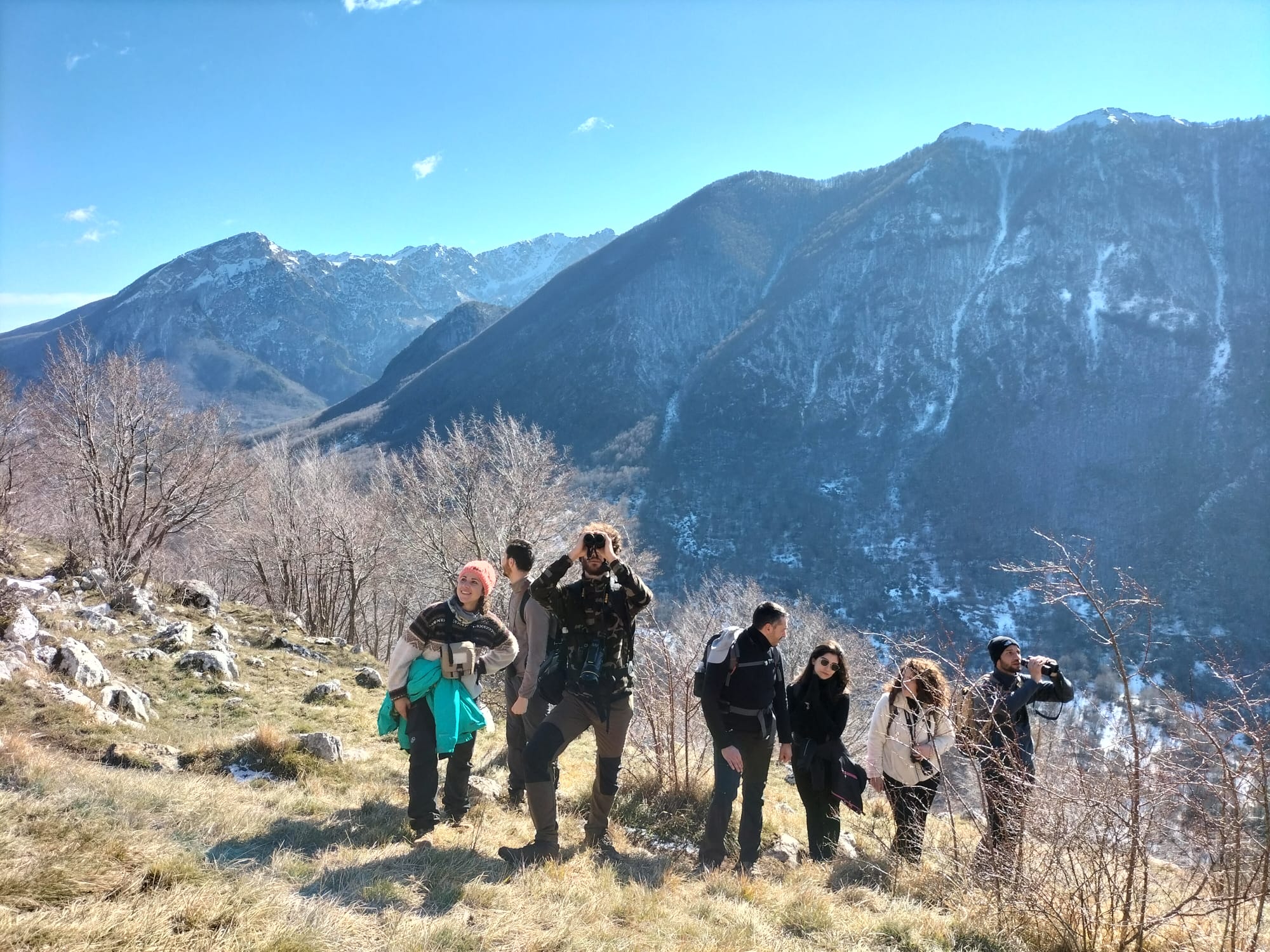 Gruppo GoWild in montagna